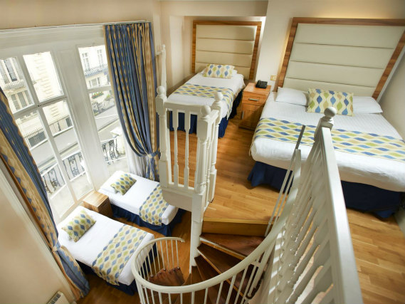 A typical family room at Royal Eagle Hotel London