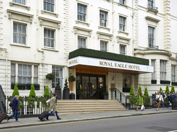 The exterior of Royal Eagle Hotel London