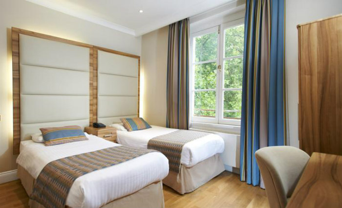 Royal Eagle Hotel London has twin rooms