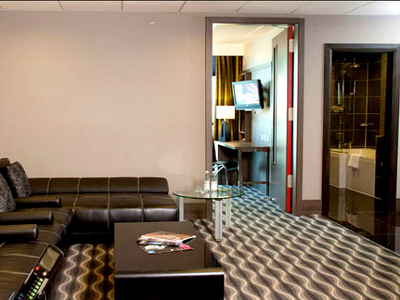 Relax in the lounge area