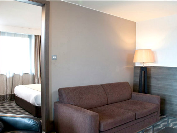 Relax in the lounge area