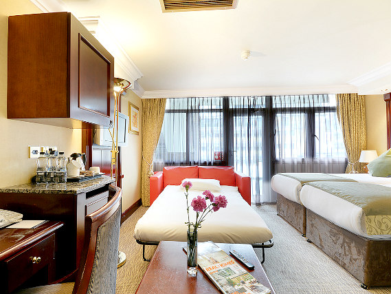 Families and friends can share a triple room