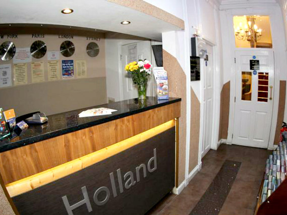 There is a 24-hour reception at Holland Court Hotel