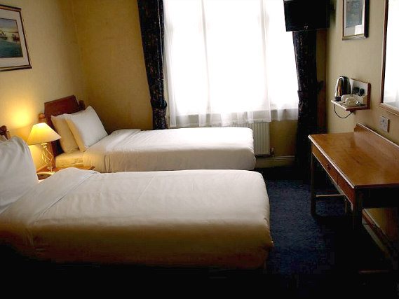 Twin rooms are spacious and fresh