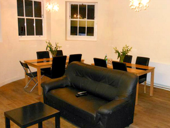 Relax in the lounge area