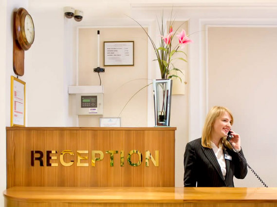 There is a 24-hour reception at Astor Court Hotel