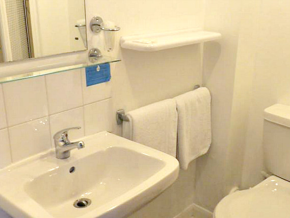 One of the bathrooms