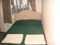 One of the double rooms at the Golden Star Hotel