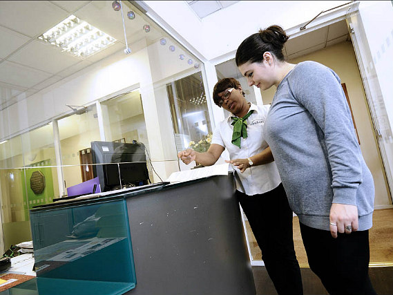 There is a 24-hour reception at Helen Graham House
