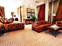 A large bedroom at the Grange City Hotel