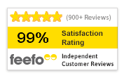 1250+ Feefo Reviews